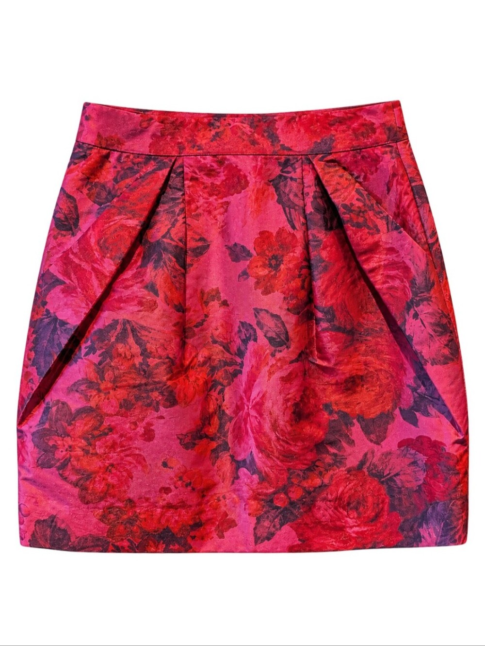 JCrew Pink Floral Mini Skirt